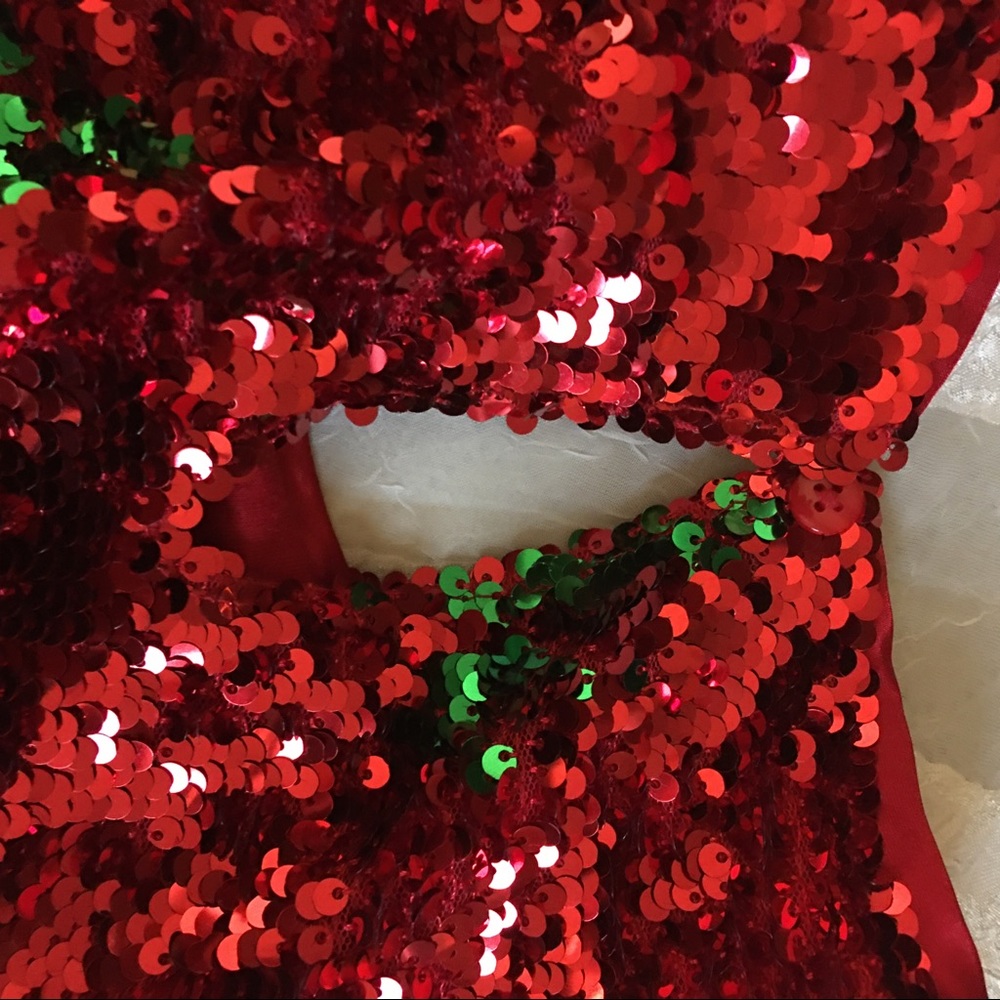 Cat&Jack girls size 12/14 sequin Christmas tree - Picture 5 of 6